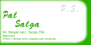 pal salga business card